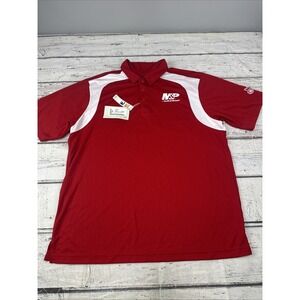 Men's Size XL M&P by Smith & Wesson Red & White Polo T-Shirt Thompson Center NWT
